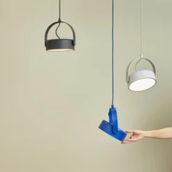 HÜBSCH LED-Hängeleuchte Stage, schwarz, Eisen, 3.000 K
