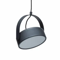 HÜBSCH LED-Hängeleuchte Stage, schwarz, Eisen, 3.000 K
