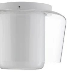 Helestra Canio Glas-Deckenleuchte, außen klar