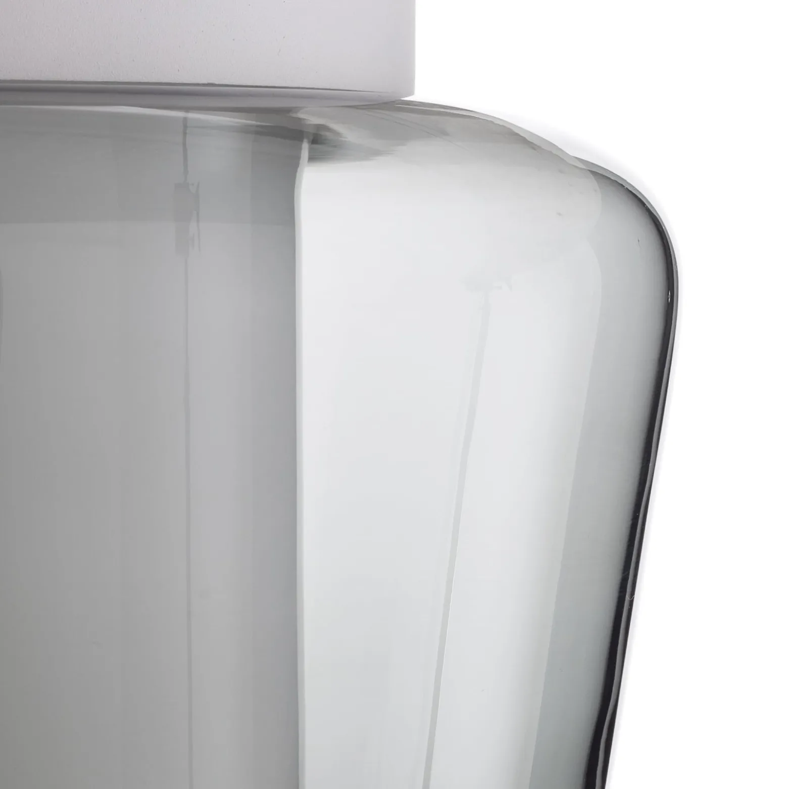 Helestra Canio Glas-Deckenleuchte, rauchgrau