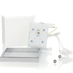 Helestra Cosi LED-Deckenleuchte chrom 11x11 cm