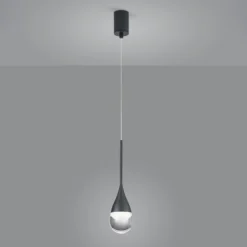 Helestra Deep LED-Hängeleuchte, matt schwarz