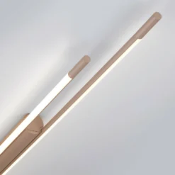 Helestra LED-Deckenlampe LEDA, braun, Länge 150 cm, dimmbar
