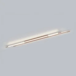 Helestra LED-Deckenlampe LEDA, braun, Länge 150 cm, dimmbar