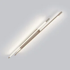 Helestra LED-Deckenlampe LEDA, braun, Länge 150 cm, dimmbar