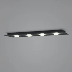 Helestra Nomi LED-Deckenlampe 75x21cm dim schwarz