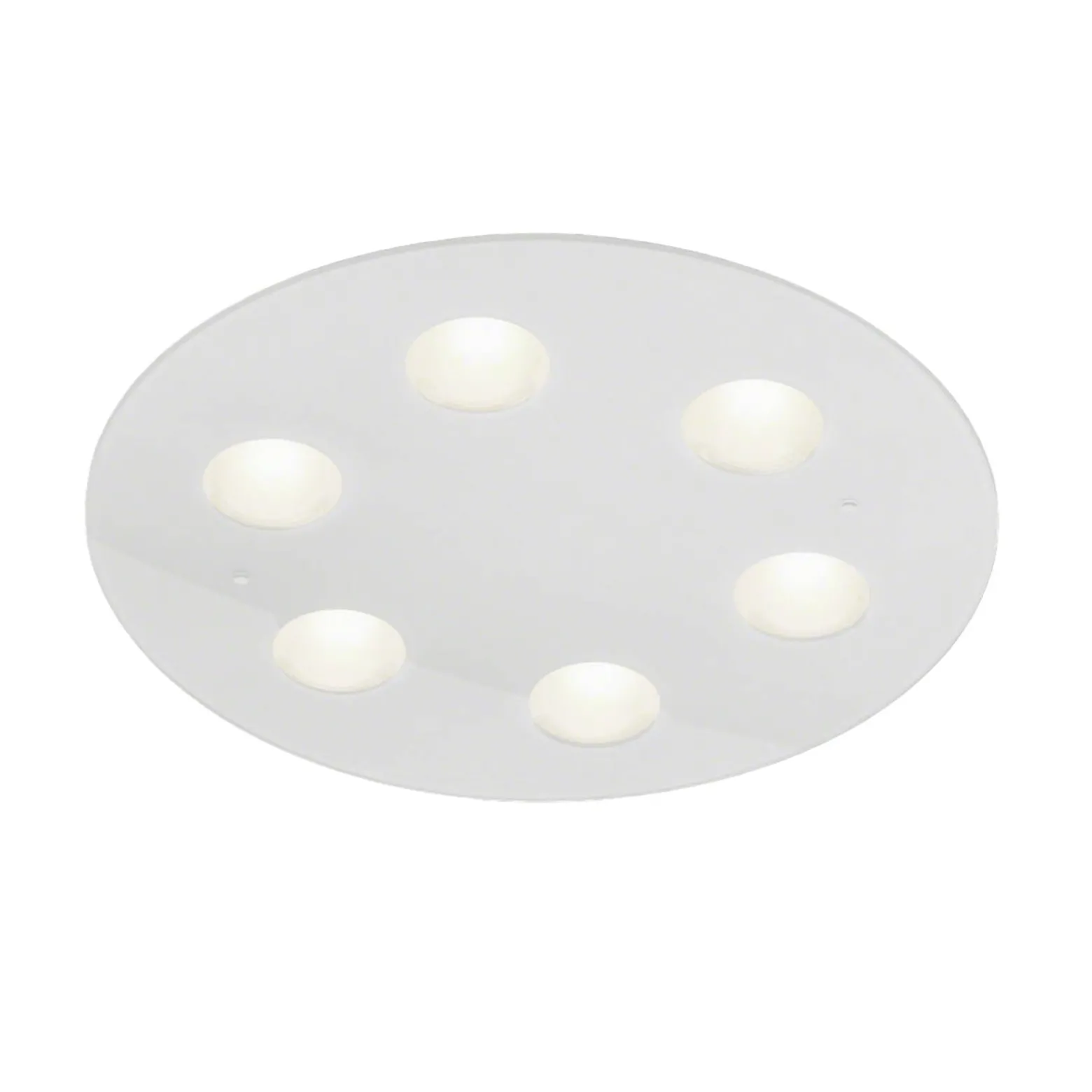 Helestra Nomi LED-Deckenleuchte Ø49cm dim weiß