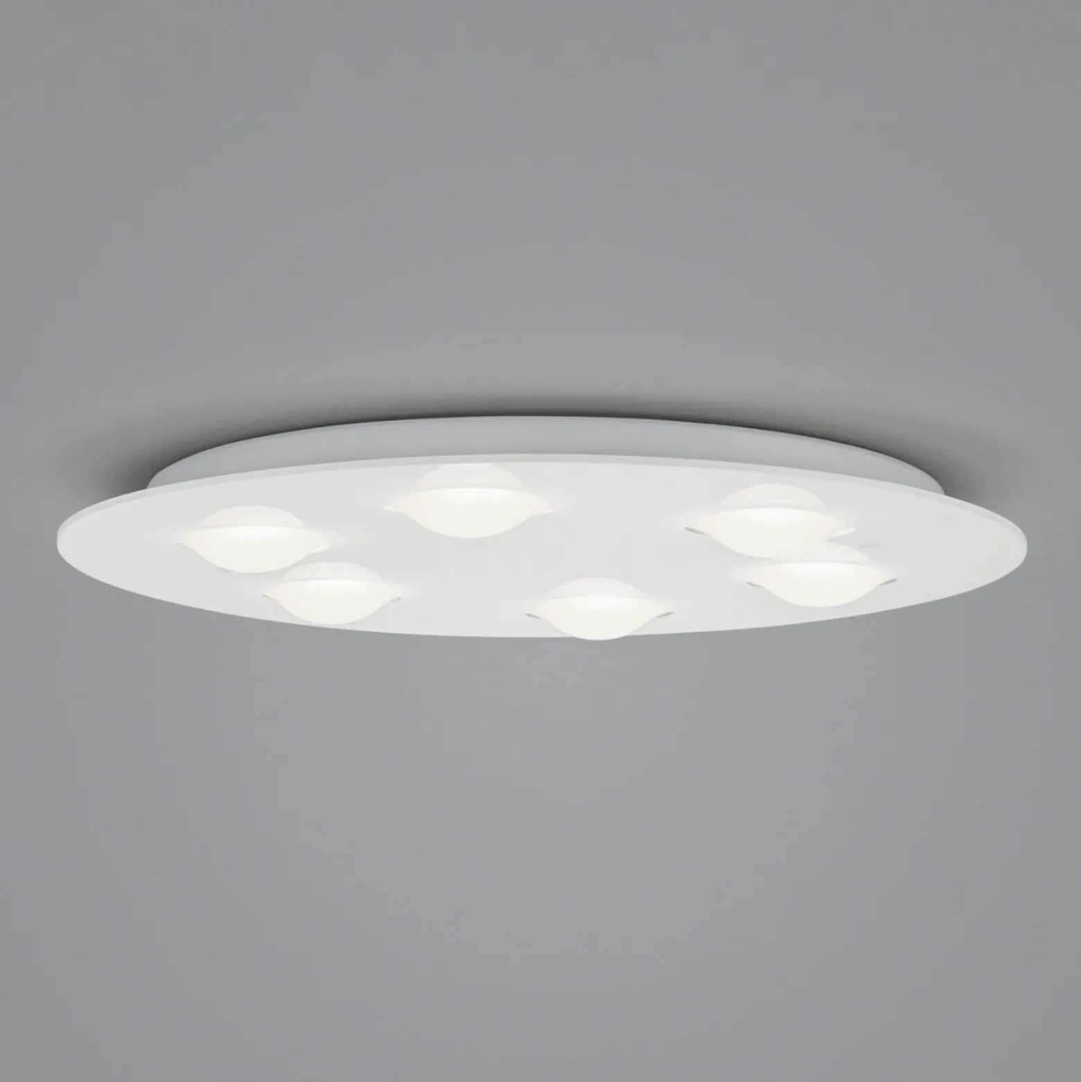 Helestra Nomi LED-Deckenleuchte Ø49cm dim weiß