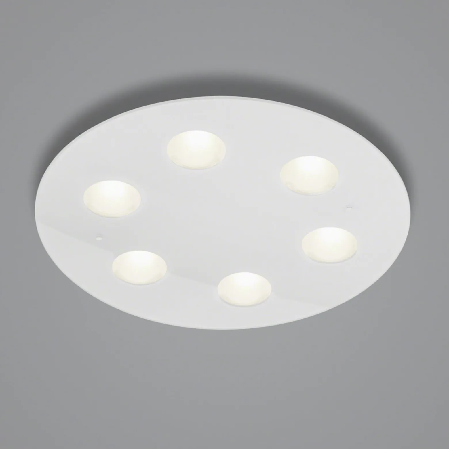 Helestra Nomi LED-Deckenleuchte Ø49cm dim weiß