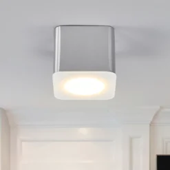 Helestra Oso LED-Deckenspot, eckig, alu matt