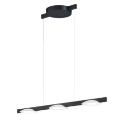 Helestra Pole LED-Hängeleuchte dreiflammig schwarz