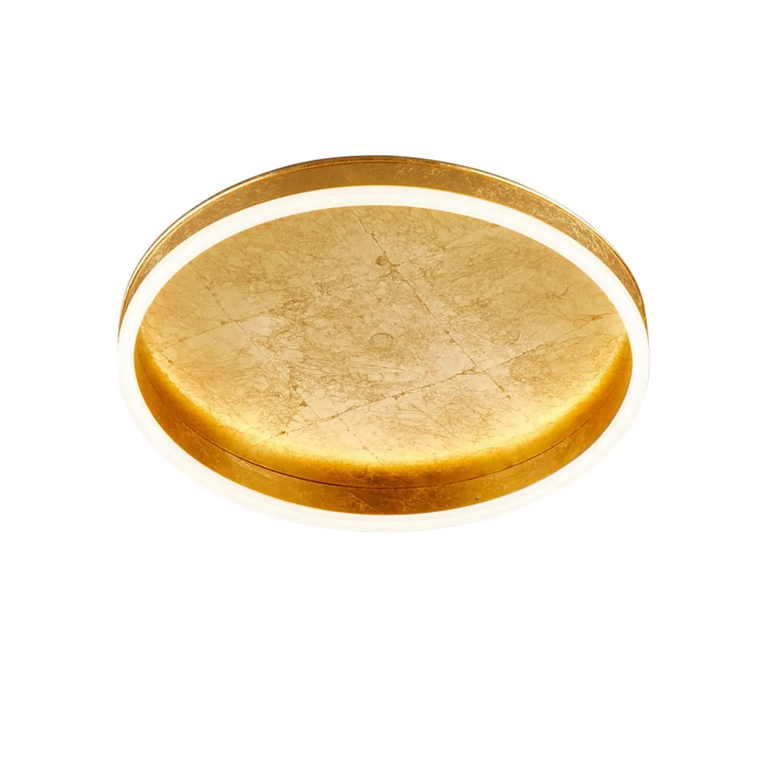 Helestra Sona LED-Deckenleuchte dimmbar Ø40cm gold