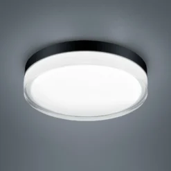 Helestra Tana LED-Deckenleuchte, schwarz, Ø 28 cm