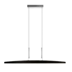 HerzBlut Arco LED-Hängelampe asteiche kohle 130cm