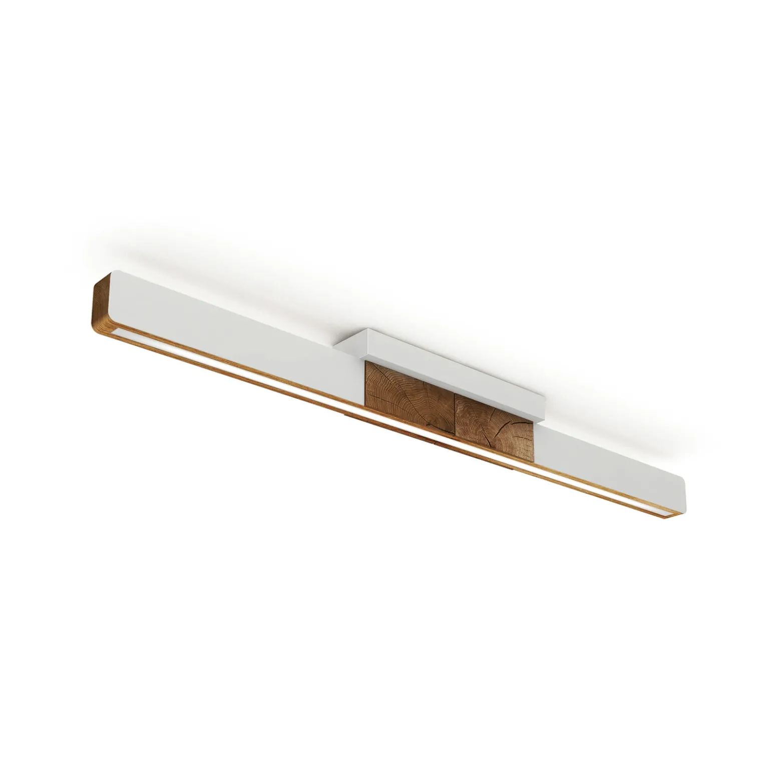 HerzBlut LED-Deckenlampe Lana del bianco, Holz, dimmbar