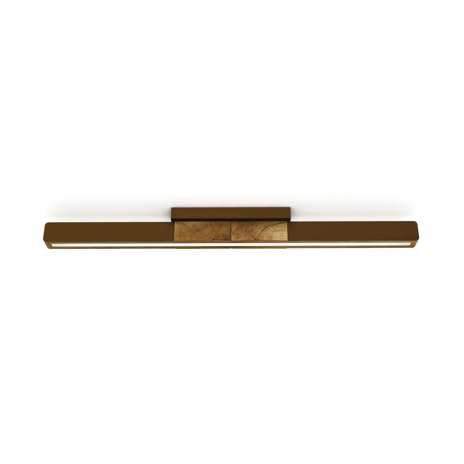 HerzBlut LED-Deckenlampe Lana del bronco, Holz, dimmbar