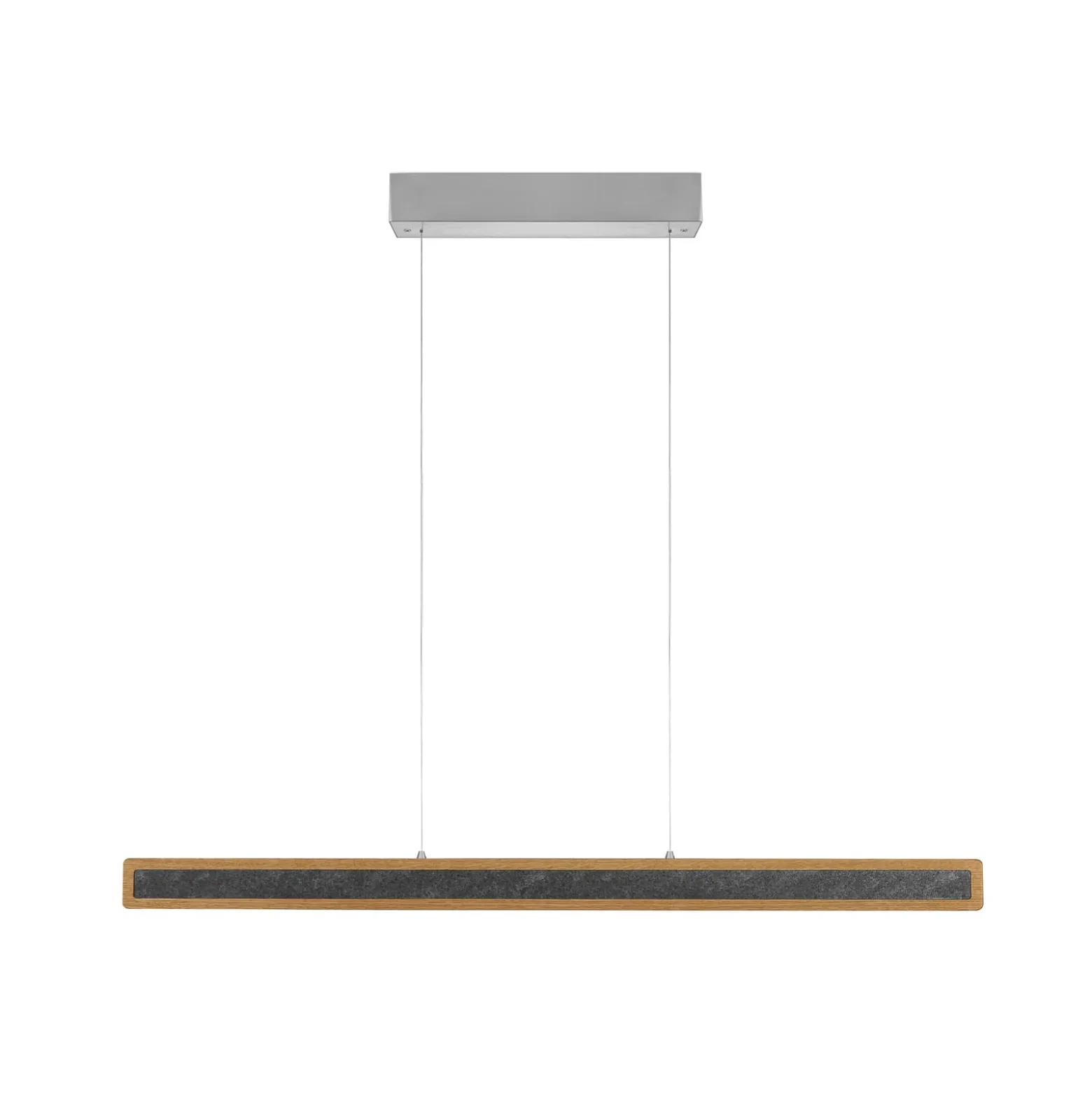 HerzBlut LED-Hängelampe Karl G, Holz/Stein, up/down, dimmbar