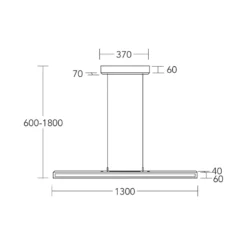 HerzBlut LED-Hängelampe Karl K, Holz, up/down, dimmbar