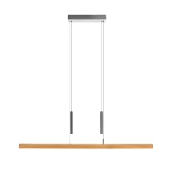 HerzBlut LED-Hängelampe Leonora, Holz, up/down, dimmbar