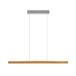HerzBlut LED-Hängeleuchte Hermann, eiche geölt, up/down