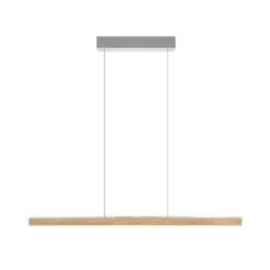 HerzBlut LED-Hängeleuchte Hermann, eiche natur, up/down