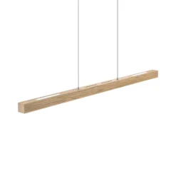 HerzBlut LED-Hängeleuchte Hermann, eiche natur, up/down
