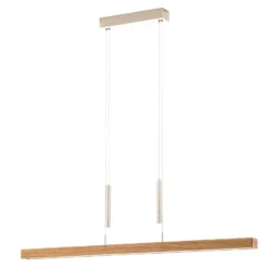 HerzBlut Leonora Hängelampe Down 121cm Eiche natur