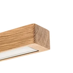 HerzBlut Leonora Hängelampe Down 121cm Eiche natur