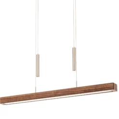 HerzBlut Leonora Hängelampe Down 85cm Nussbaum