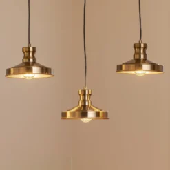 Hängelampe Berceste 9263, 3-flammig, altmessingfarben, E27