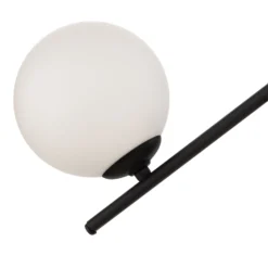 Hängelampe Dione, zweiflammig, schwarz