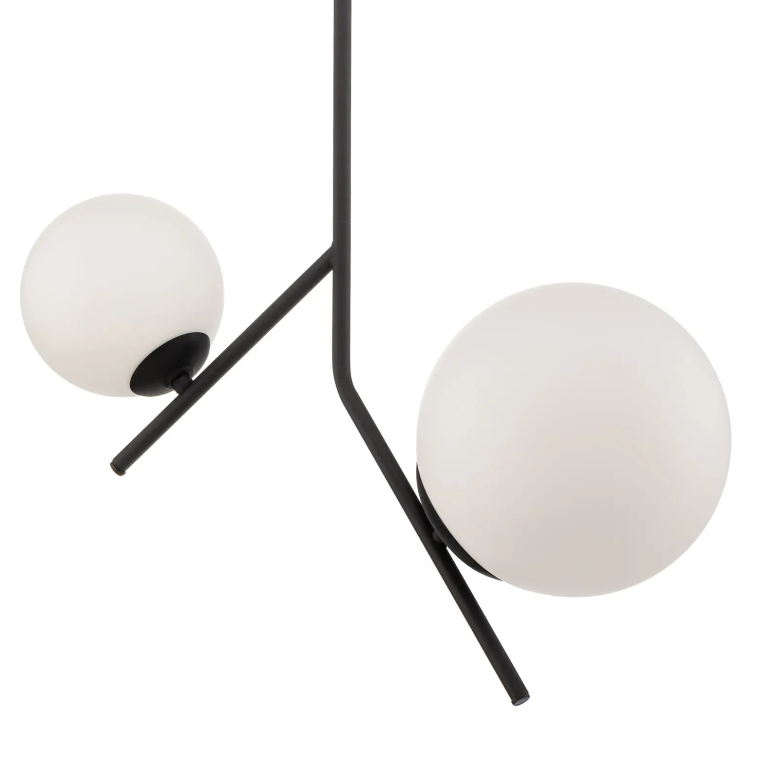 Hängelampe Dione, zweiflammig, schwarz