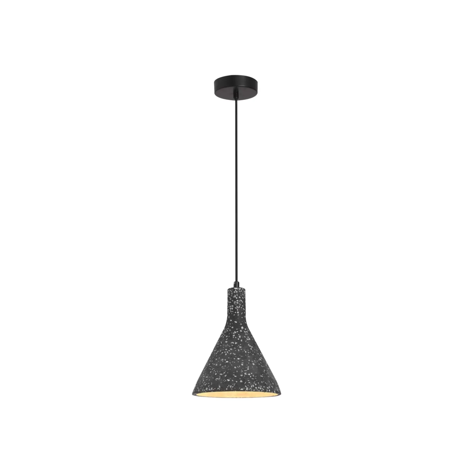 Hängelampe Dot, Beton, schwarz
