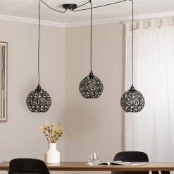 Hängelampe Fellini MR-897 3-flg. dezentral schwarz