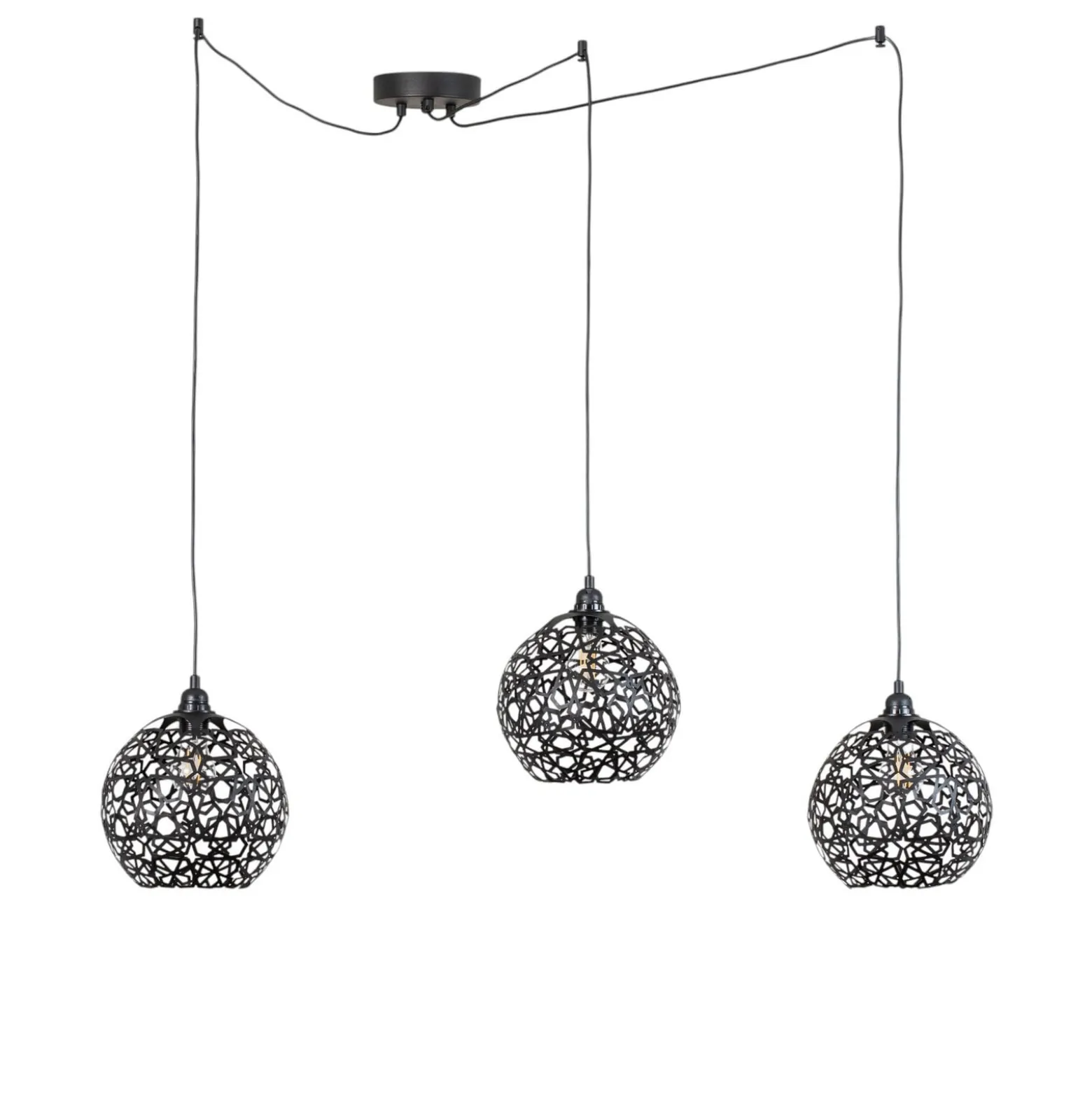 Hängelampe Fellini MR-897 3-flg. dezentral schwarz
