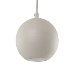 Hängelampe Midway, sandfarben, Metall, Ø 12 cm, GU10