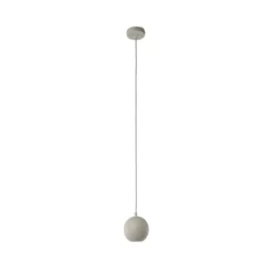 Hängelampe Midway, sandfarben, Metall, Ø 12 cm, GU10