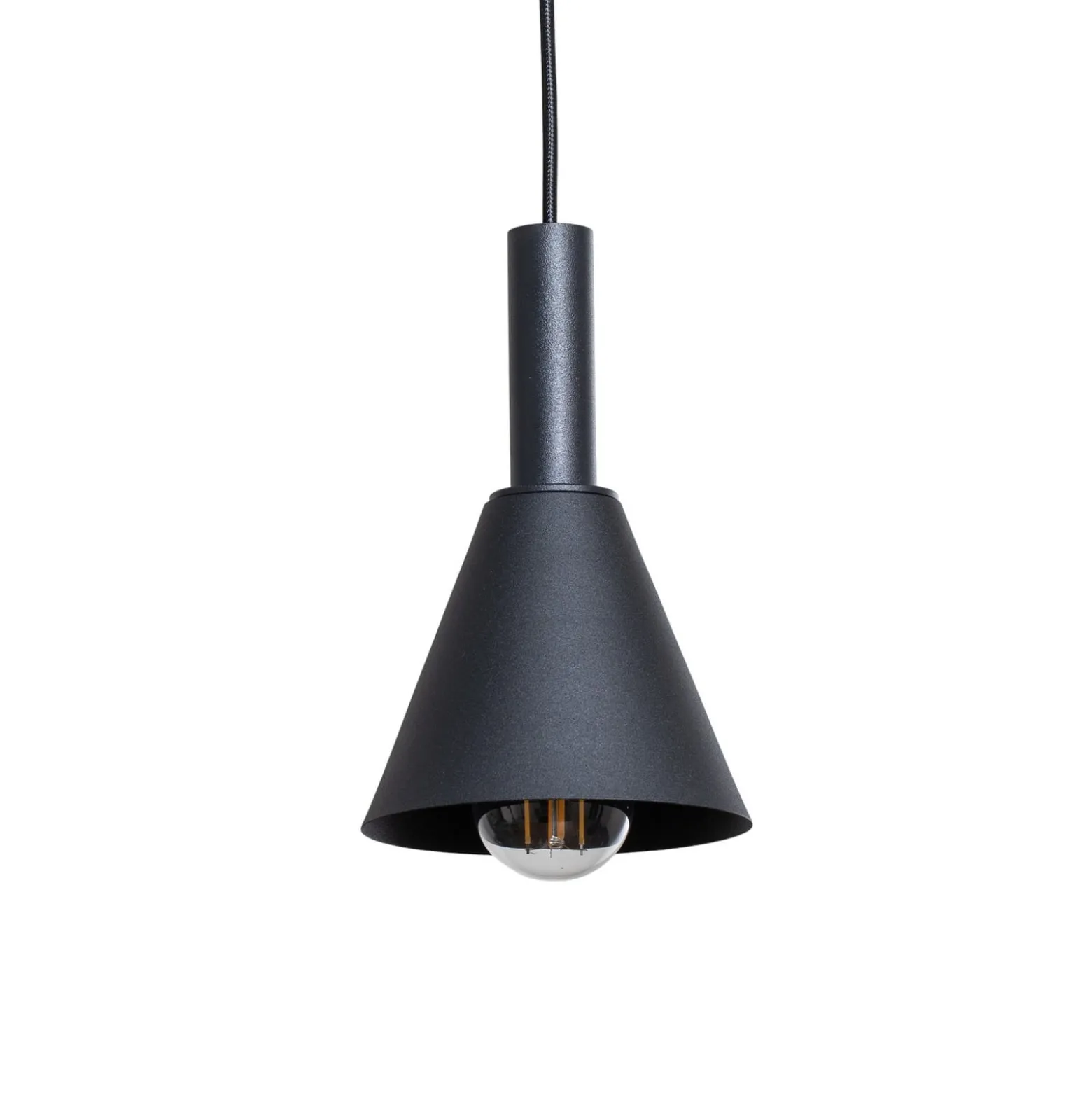 Hängelampe Norte, schwarz/gold Stahl Länge 114 cm, 4-flammig
