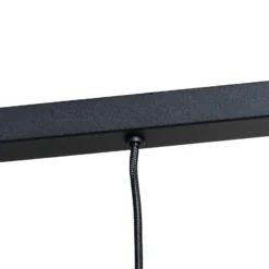 Hängelampe Norte, schwarz/gold Stahl Länge 114 cm, 4-flammig