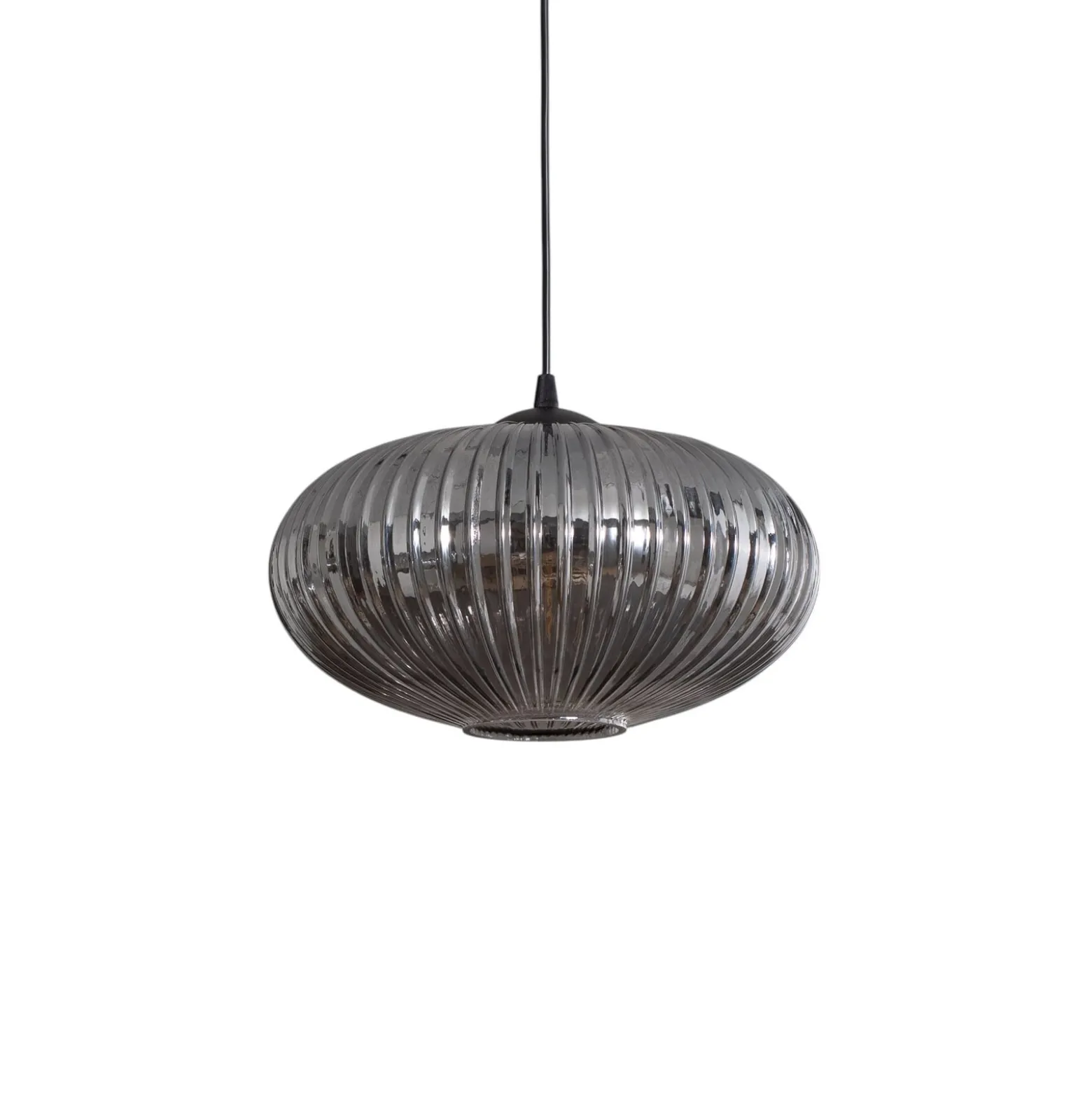 Hängelampe Origo, rauchfarben, dezentral, Glas, 3-flg.