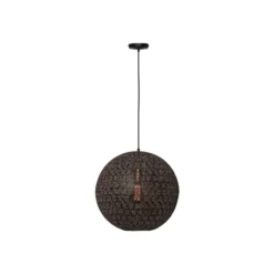 Hängelampe Oronero, Ø 40 cm, schwarz/gold, Metall