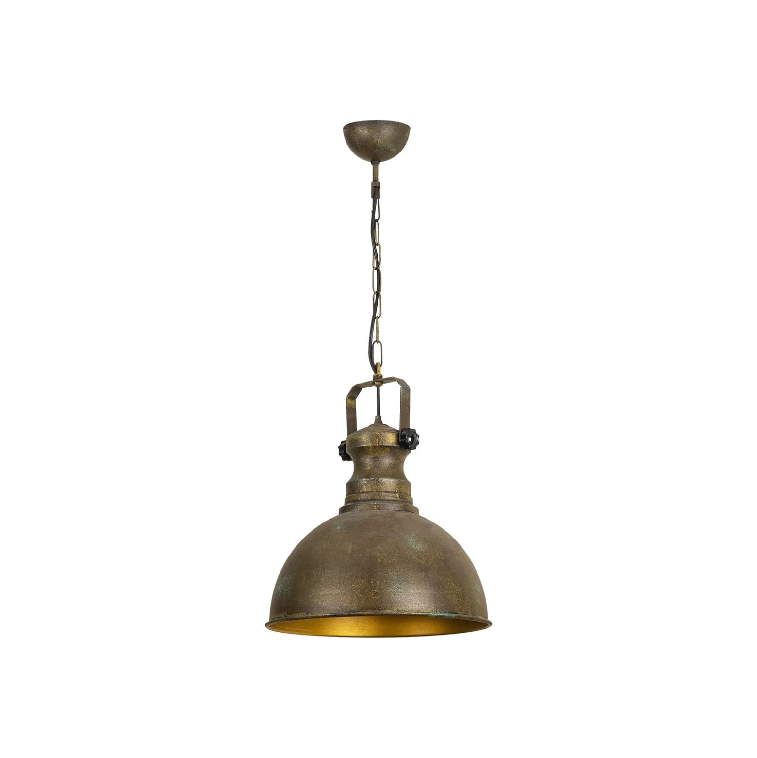 Hängelampe Saglam 3710 1-flammig Ø31cm gold antik