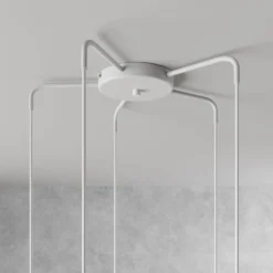 Hängelampe Sool, weiß, Ø 53 cm, 5-flg., Metall, E27