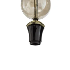 Hängelampe Sophia, 6-flammig, 65 cm, cognac/schwarz, E14