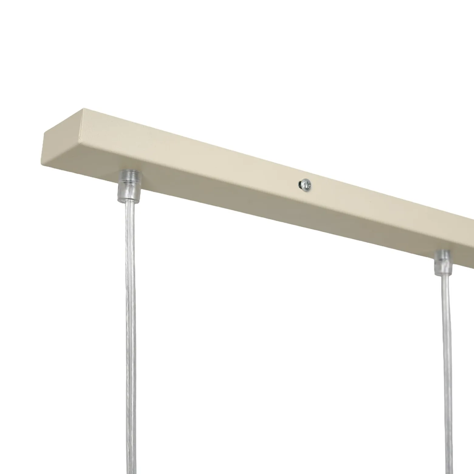 Hängelampe Timon, taupe/beige, Länge 60 cm, Metall, 3-flg.