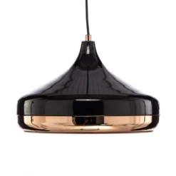 Hängelampe Yildo 253-S 1-flg. Ø36cm schwarz/kupfer