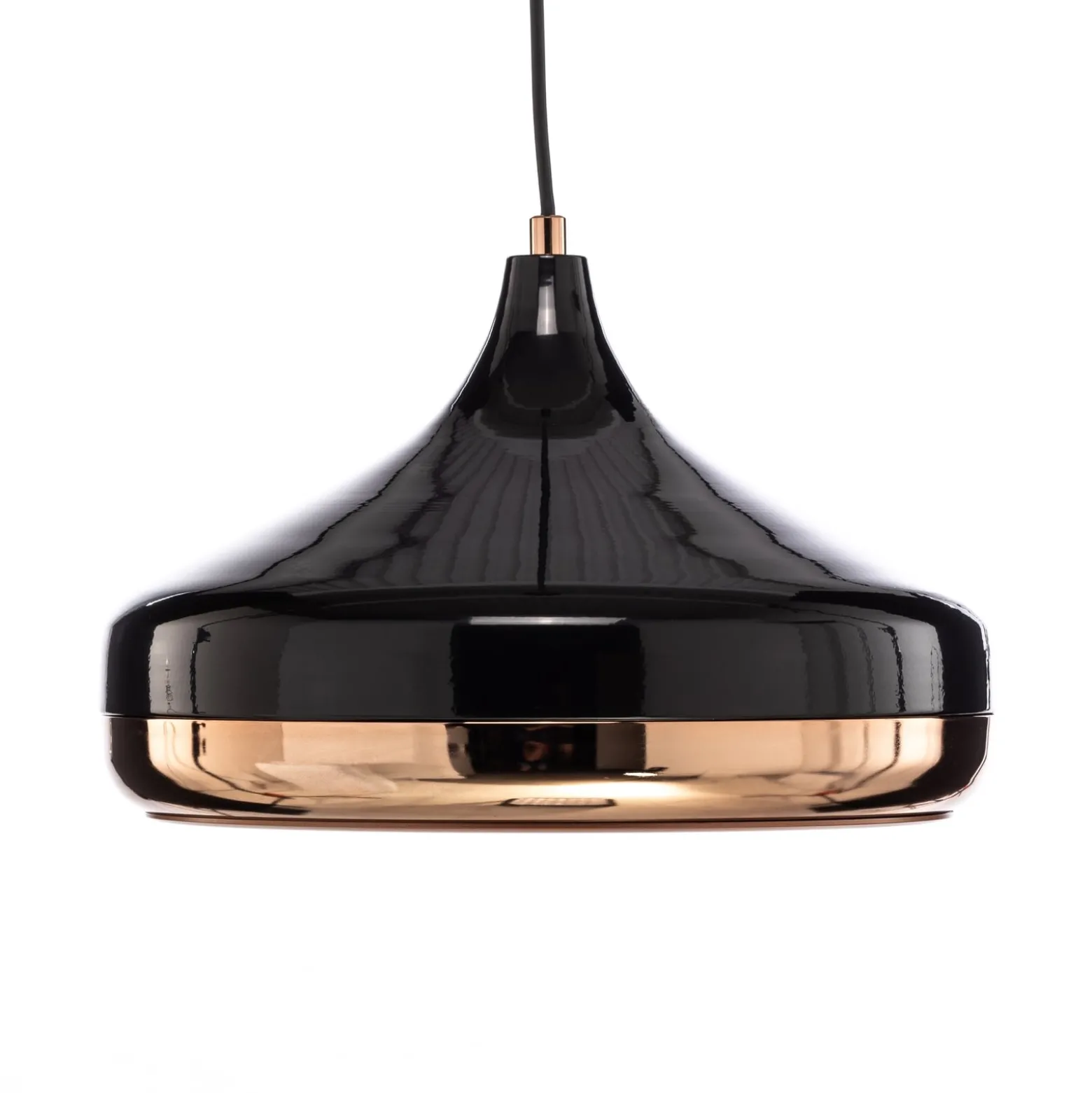 Hängelampe Yildo 253-S 1-flg. Ø36cm schwarz/kupfer