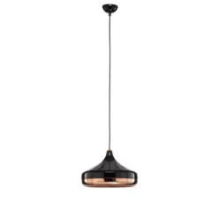 Hängelampe Yildo 253-S 1-flg. Ø36cm schwarz/kupfer