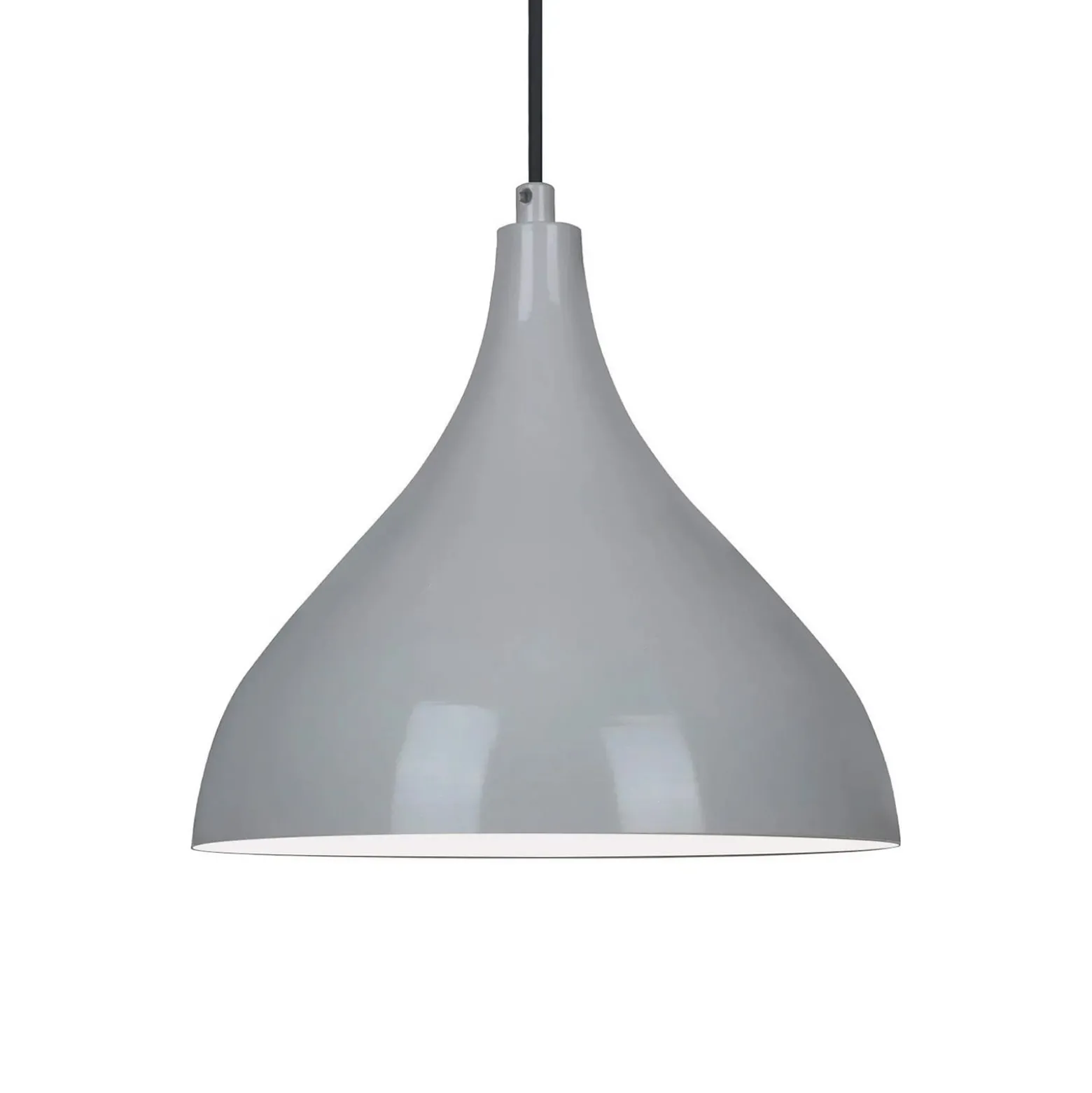 Hängeleuchte Adash, grau, Metall, Ø 26 cm, E27