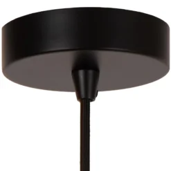 Hängeleuchte Almelo, 1-flammig, schwarz/gold, Metall